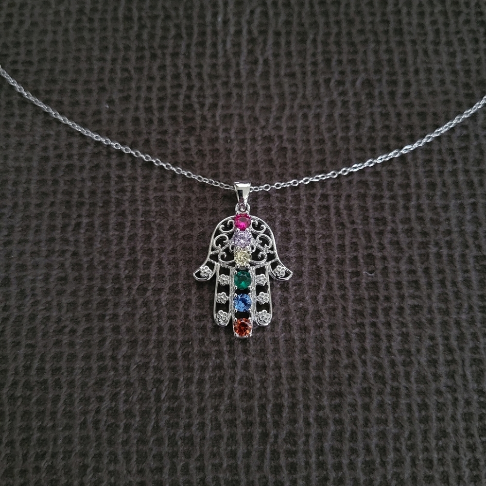 Cote d'Argent Silver🤍 Hamsa🤚 Pendant Necklace - NWT